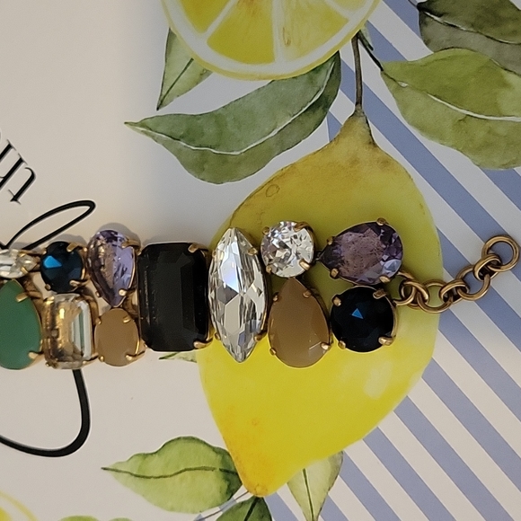 JCrew Multicolor Rhinestone Bracelet - Picture 3 of 6